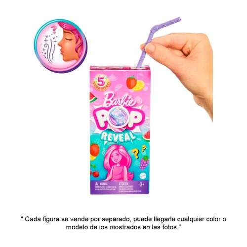 Muñeca Pop Reveal Serie De Frutas Barbie Multicolor HRK58