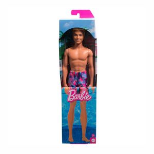 Figura De Ken Con Traje De Baño Barbie Multicolor HXX52