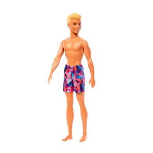 Figura De Ken Con Traje De Baño Barbie Multicolor HXX52