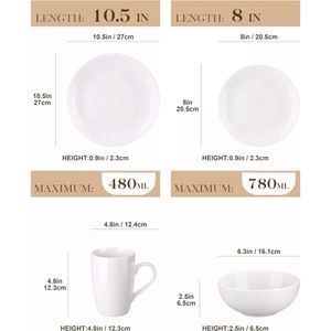 Vajilla Crown Baccara blanco amelia