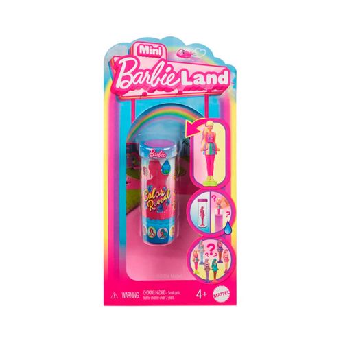 Figura Mini Barbieland Color Reveal Barbie Multicolor HYF28