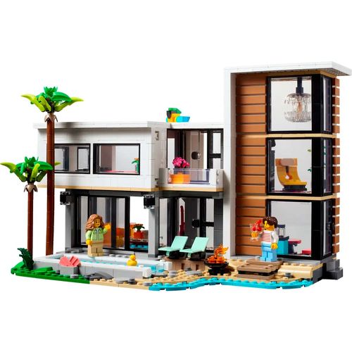 Set De Casa Moderna Armable Lego Multicolor 31153