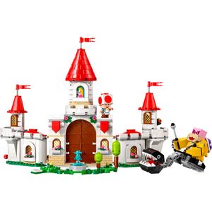 Set de combate contra roy en castillo peach armable Lego multicolor 71435