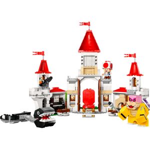 Set de combate contra roy en castillo peach armable Lego multicolor 71435