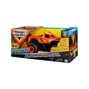 Camioneta a control remoto el toro loco Monster Jam multicolor 6060517