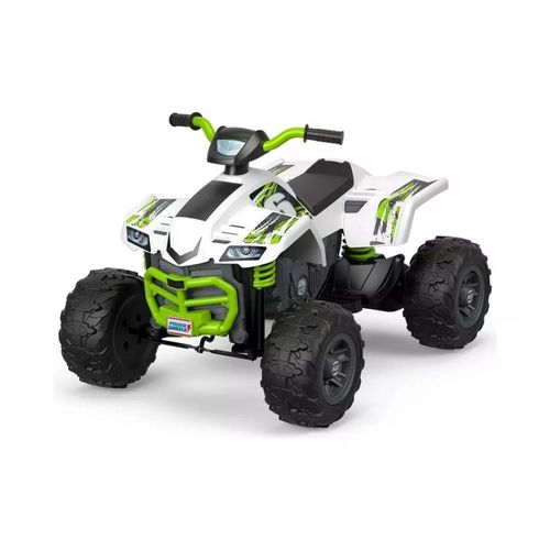 Cuatrimoto Eléctrica  Racing Atv Power Wheels  Blanco Verde DFT87