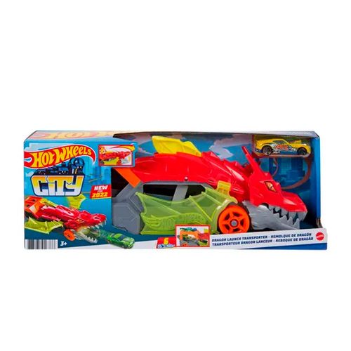 Remolque De Dragon Hot Wheels Multicolor GTK42