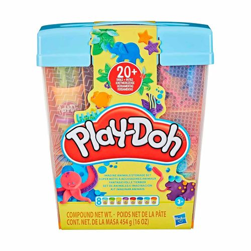 Set Almacenamiento De Animales Play Doh Multicolor F7381