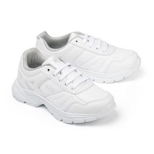 Tenis escolar para niño Yuyin blanco 29371