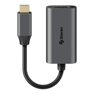 Adaptador usb c a hdmi 4k 60 hz Steren gris usb-4724