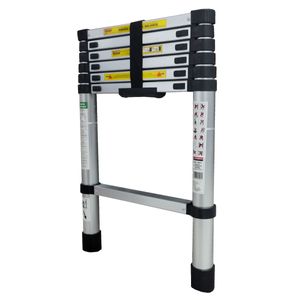 Escalera telescópica peldaños 2mts 7 escalones  706615