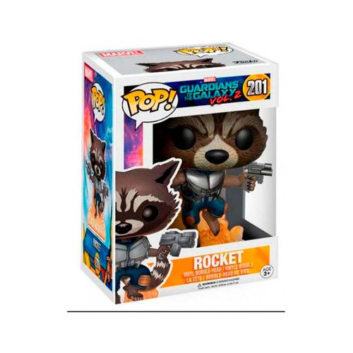 Funko Pop Rocket Guardianes De La Galaxia Multicolor 13270