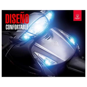 Motocicleta semiautomática Veloci plata draxter-p 125 CC 2025