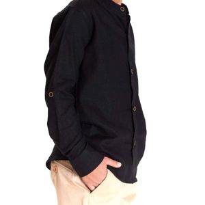 Camisa casual para niño Lyon negro 224002-001