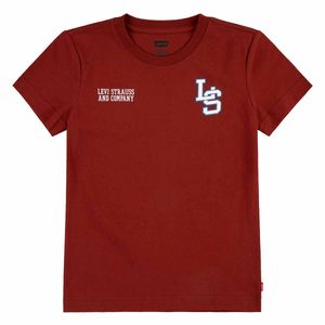 Playera casual para niño Levis vino 81l461