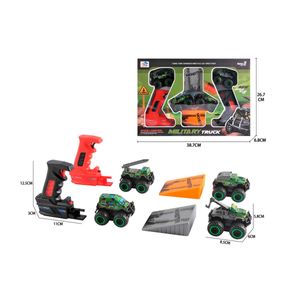 Set Mini Monster Truck Con Catapulta Selectio Multicolor TS1405635