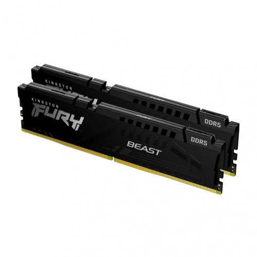 Kit Memoria RAM Kingston Negro FURY Beast DDR5