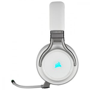 Audífonos Corsair blanco virtuoso rgb wireless 7.1