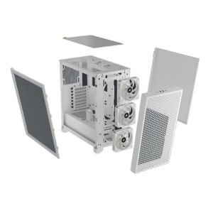 Gabinete Corsair Blanco 3000D RGB AIRFLOW