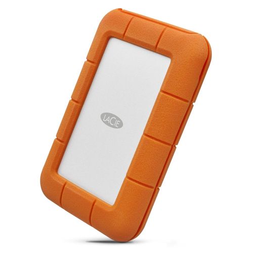 Disco Duro Externo LaCie Naranja/Plata Rugged USB-C 2.5"