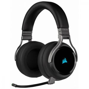 Audífonos Corsair negro virtuoso rgb wireless 7.1