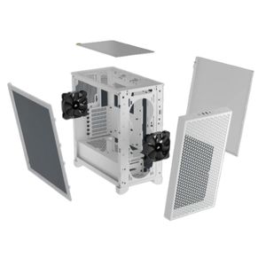 Gabinete Corsair blanco 3000d airflow