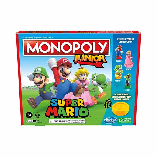 Juego De Mesa Junior Edición Mario Monopoly Multicolor F4817