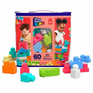 Bolsa de construcción de 60 piezas Mega Bloks multicolor dch54