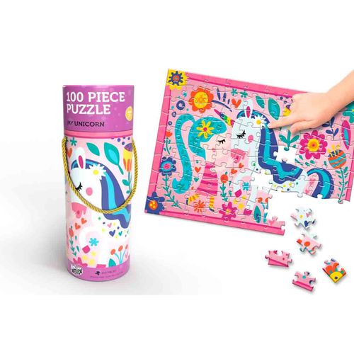 Rompecabezas De Unicornio Con 100 Piezas Anker Multicolor 250083/DOM