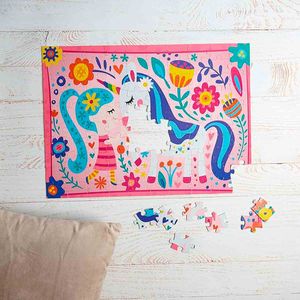 Rompecabezas de unicornio con 100 piezas Anker multicolor 250083/dom