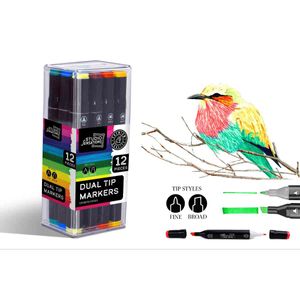Set de marcadores con doble punta Anker multicolor 600197/dom