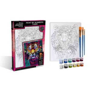 Kit de arte pinta por numero tigre Anker multicolor 600445/dom