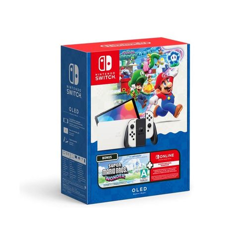 Consola Switch Con Super Mario Wonder Nintendo Blanco HMG-S-KAASC