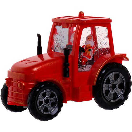 Tractor Santa Con Luz Santini Christmas Rojo 200-1000106