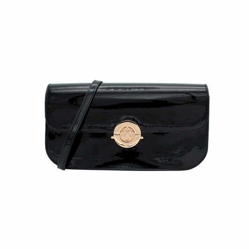 Bolso Crossbody Para Dama Jaime Ibiza Charol Negro JI 2538