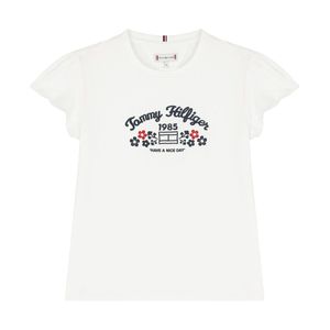 Playera casual para jovencita Tommy Hilfiger blanco kg0kg08062-ybr