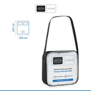 Protector y cubre colchón América home queen size triple protección impermeable y transpirable