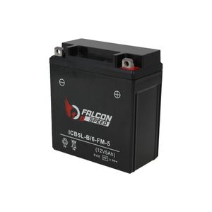 Batería para motocicleta Falcon Speed mf-faicb5l-b/6-fm-5 bat-6801-3012
