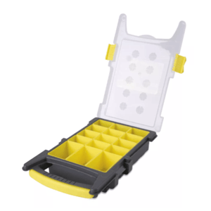 Caja organizadora plástica Surtek amarilla 125010