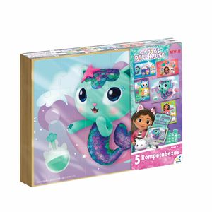 Rompecabezas 5 en 1 Gabbys Dollhouse Novelty multicolor jca-4150