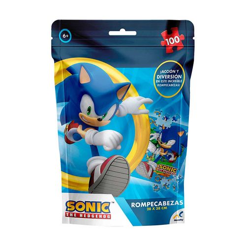 Rompecabezas De Sonic Con 100 Piezas Novelty Multicolor JCA-4247