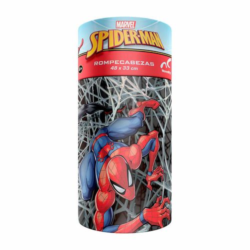 Rompecabezas De Spiderman En Cilindro Novelty Multicolor JCA-4316