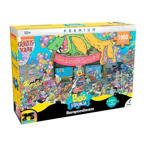 Rompecabezas De Bob Esponja De 1000 Piezas Novelty Multicolor JCA-4321