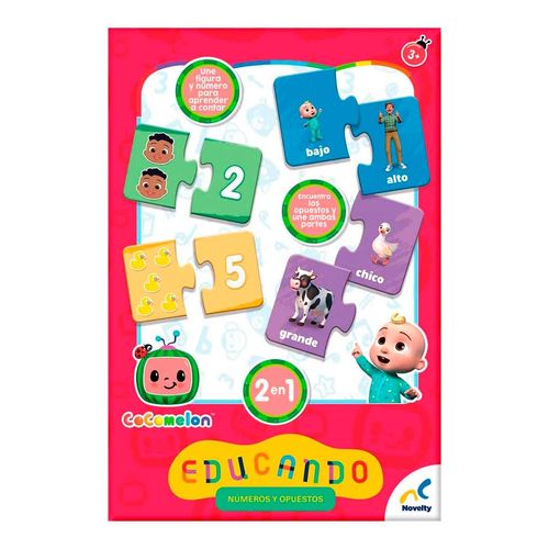 Juego De Mesa Opuestos Y Números Cocomelon Novelty Multicolor JCA-3957