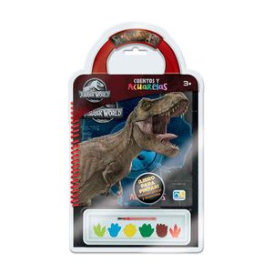 Libro de cuentos y acuarelas de Jurassic World Novelty multicolor kno-3590