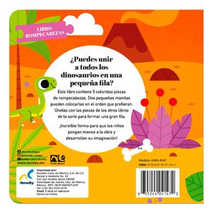 Libro interactivo uniendo amigos dinosaurios Novelty multicolor kno-4147