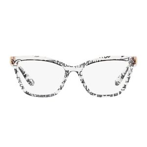 Lentes oftálmicos para caballero Dolce & Gabbana cat eye transparent graffiti 0dg5076331455