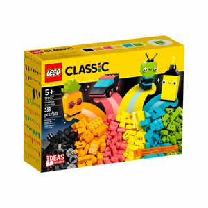 Set diversión creativa neón armable Lego multicolor 11027