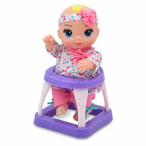 Muñeca Con Carriola Y Andadera New Adventures Multicolor 3782