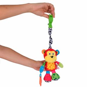 Peluche de mono multisensorial Diako multicolor bu-1821